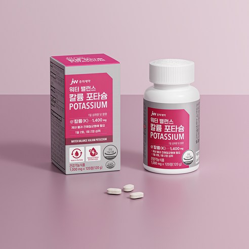 JW중외제약 워터 밸런스 칼륨 포타슘 120정, 2개 이미지 3