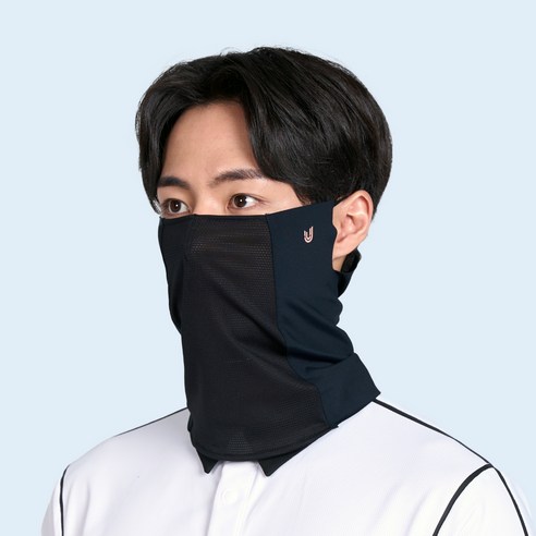 유투스포츠 아이엠 고무줄형 마스크, 블랙, 1개