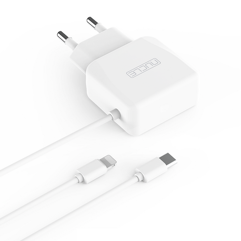 뉴클 2.1A 8핀 일체형 유선 고속충전기 이미지 2