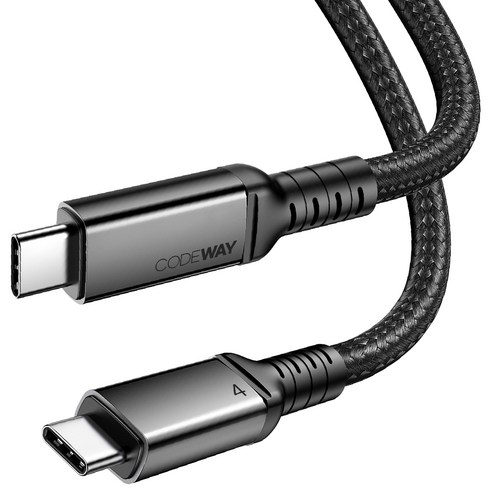 끊김 없는 초고속 충전과 데이터 전송, 코드웨이 USB4 케이블로 당신의 디지털 생활을 업그레이드하세요.