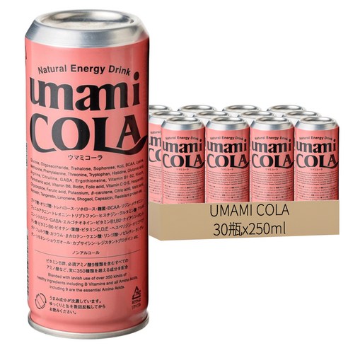 UMAMI COLA 麴甘酒氣泡飲, 250ml, 30瓶 - 優惠推薦 | Coupang 酷澎