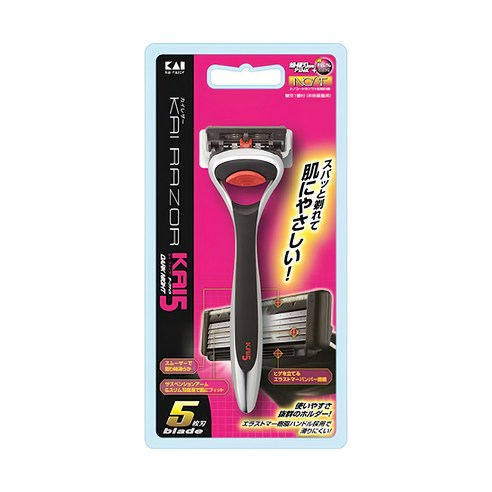 KAI 貝印 razor K5 舒適刮鬍刀 5刀刃 KR5K-1SE7, 1入, 1支 - 傳統刮鬍刀 | 酷澎