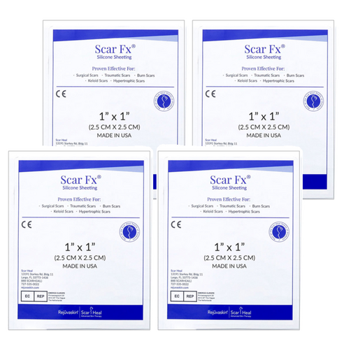 Rejuvaskin Scar Heal Scar Fx 疤痕護理矽膠片 2.5 x 2.5cm 10g, 4個 - 其他家庭醫療用品 | 酷澎