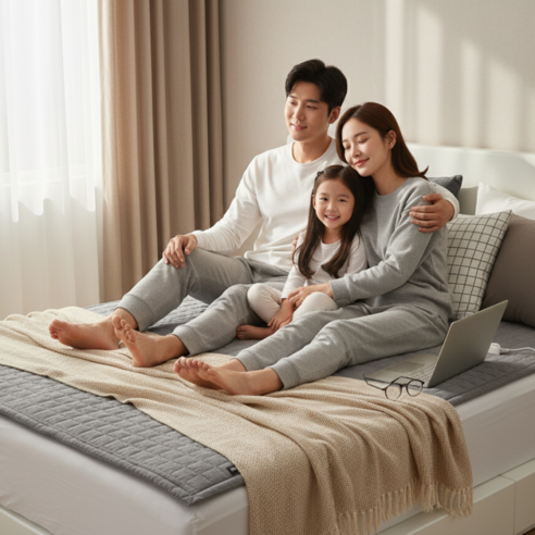 서로앤홈 포근온 한미메리노 프리미엄 EMF전자파안심 15시간타이머 자동절전 7중안전장치 워셔블 카본 탄소매트, 슈퍼싱글SS(100x200cm)