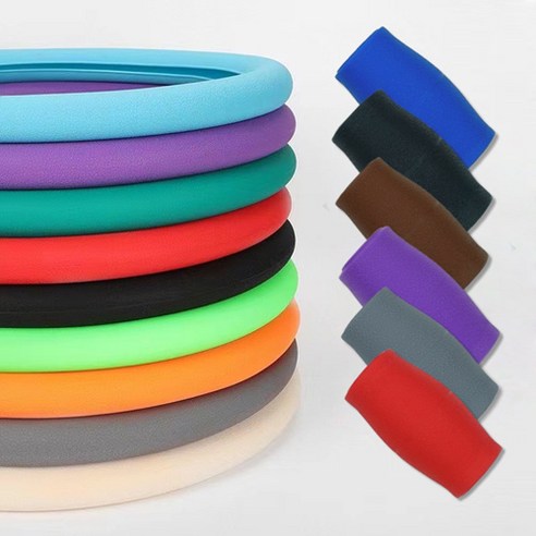 차량용 핸들커버 실리콘핸들커버 논슬립 D컷 원형 공용 실사용 후기 | 효과 있을까? - 상품 이미지 1