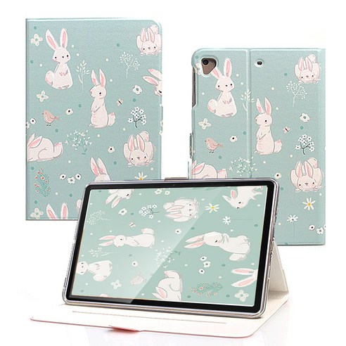갤럭시탭A 10.1 With S Pen P580 P585 케이스, 토끼 패턴, 1개