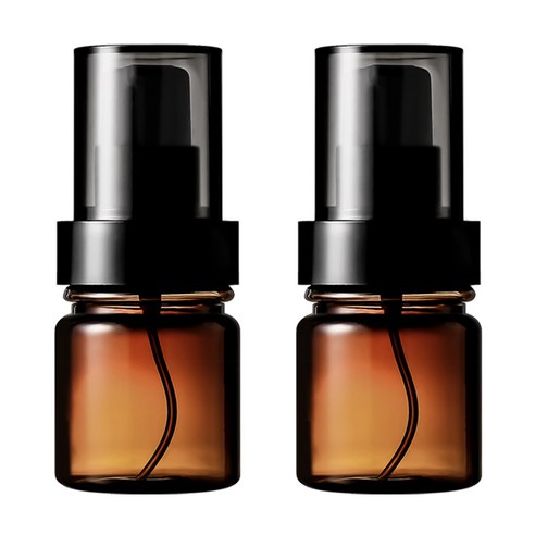 닥터보틀 점보 에센스 로션 펌프 용기 화장품 공병, 브라운 30ml, 2개