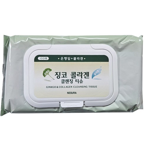 네슈라 징코 콜라겐 클렌징 티슈 솔직 후기 | 피부 타입별 분석 썸네일