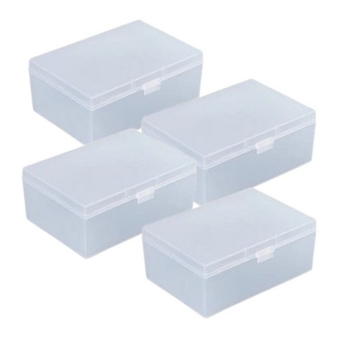 BenF Case Muyang Whole Bantumyeong Packets To Card Storage Ham Peulra Stick Packets Ka Storage Jeongriham Sunapham Sunap Sangja Tapdeo Case Packets Ka Whole Muson (BenF Case 무양통 반투명 포토카드 보관함 플라스틱 포카 보관 정리함 수납함 수납 상자 탑로더 케이스 포카통 도무송, 4개, 화이트)