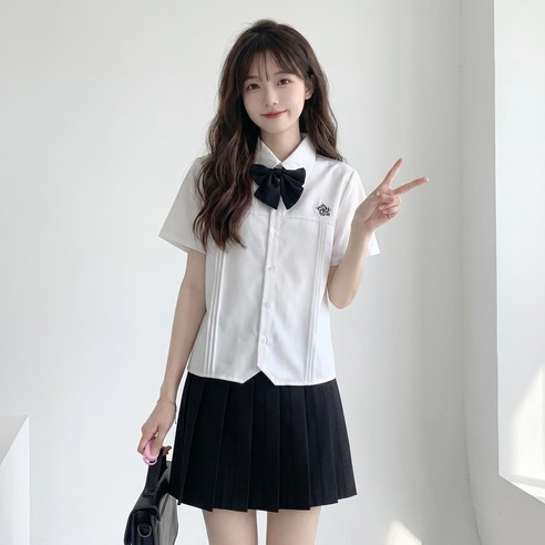 여성 교복 세트 졸업사진 컨셉 촬영 세라복 학생복 반티