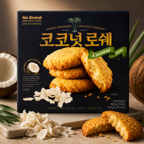 노브랜드 과자, 32개, 코코넛로쉐