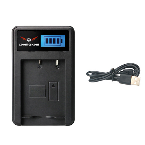 주닉스 카메라 배터리 5핀 USB 충전기 소니 캐논 니콘 호환 충전 LP-E6, E6, 1개