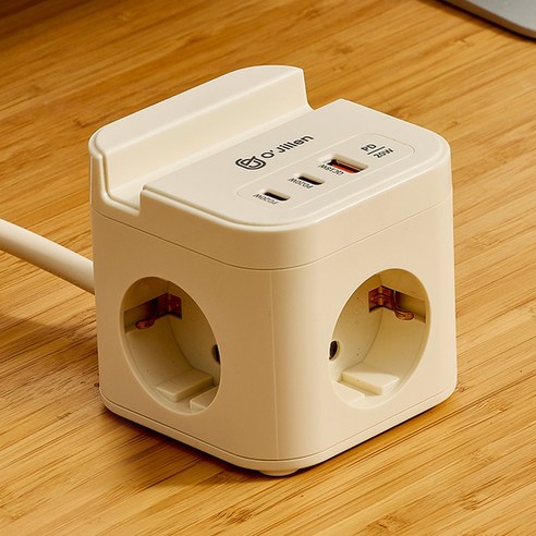 오지렌 고속충전 고용량 거치대 큐브 멀티탭 개봉기 | 실사용 후기 썸네일