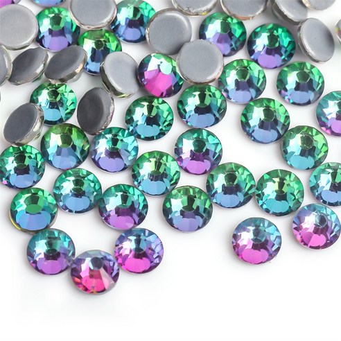 SS3-SS30 Green Volcano Color DMC Iron On Rhinestones/Hot fix Crystal ...