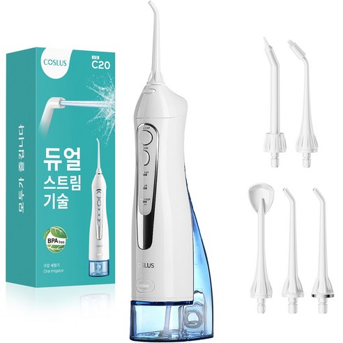 코슬루스 휴대용 무선 구강세정기 IPX7급방수+5개노즐팁 솔직 후기 | 실사용자 리뷰 분석 썸네일