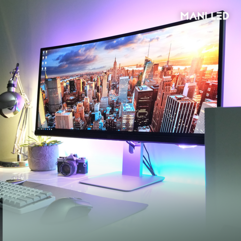 TV 모니터 LED바 USB 5V RGB LED스트립 줄조명 패키지 리모콘타입, 2.백라이트LED바..., 1개