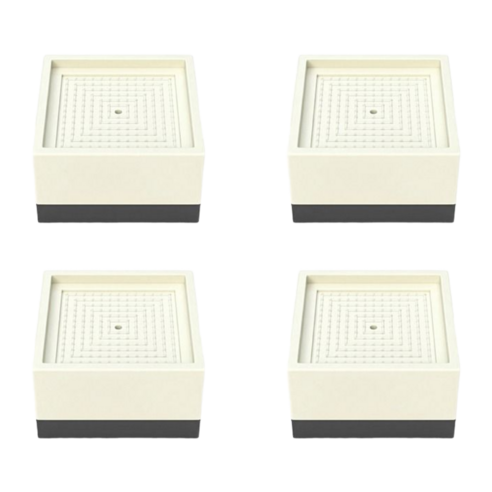 가려거든 미끄럼방지 다용도 세탁기 소파 받침대, 4개, 화이트