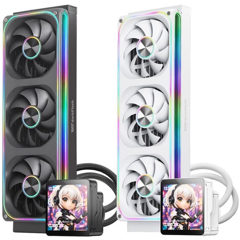 다크플래쉬 WAVE DV360S MAX ARGB 디스플레이, 1개, 블랙