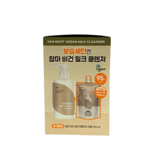 이즈앤트리 참마 비건 밀크 클렌저 220ml+리필 100ml, 320ml, 1개