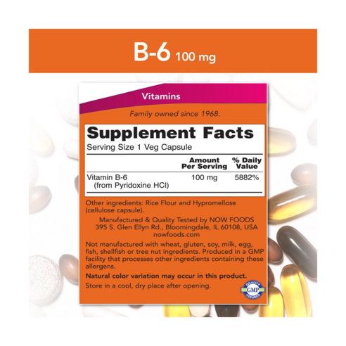 나우푸드 B-6 100mg 캡슐 맛있게 먹은 솔직 후기 - 상품 이미지 2