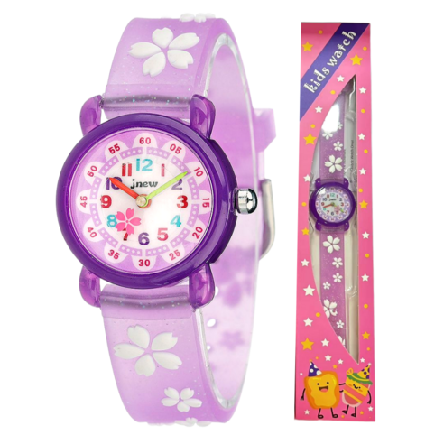재재팩토리 아동용 플라워 교육 손목시계 선물용