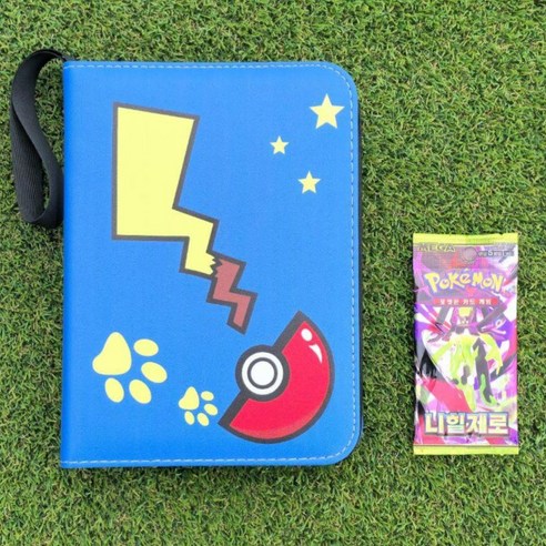 포켓몬카드 앨범 400장 보관함 대용량 포카바인더, 1개, 50매, 남색