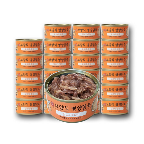 묘한보약 영양닭죽, 24개, 80g, 닭고기+참치