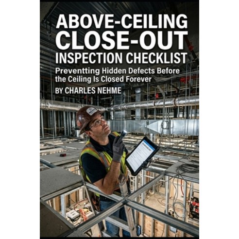 (영문도서)Above-Ceiling Close-Out Inspection Checklist: Preventing Hidden Defects Before t... Paperback, Independently Published, English, 9798188924201