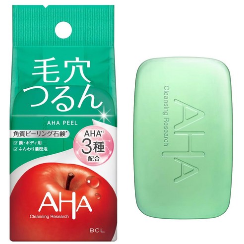 BCL AHA 클렌징 리서치 사과 필링 비누 AHA 필, 100g, 1개입