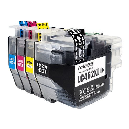 무공잉크 브라더 LC462XL 대용량호환잉크카트리지 4색 MFC-J3940DW/MFC-J2740DW, 1세트, 브라더 462XL 대용량 4색1SET