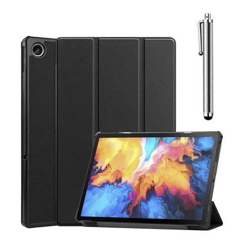 레노버탭 K10 PRO / P12 / M10 plus 3세대 샤오신 패드 10.6인치 호환 플립 북커버 케이스 TB-128FU 128XU 125FU 케이스나라, 1.베이직 하드 커버 케이스, 블랙