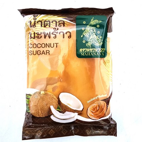 태국 코코넛 슈가 오리지널 coconut sugar 팜슈가 MAHANAVA, 500g, 1개