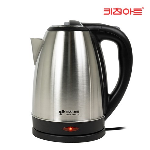 키친아트 1.8L 스테인레스 무선 전기주전자 무선전기포트 커피포트 무선포트, KJS-0018KP0
