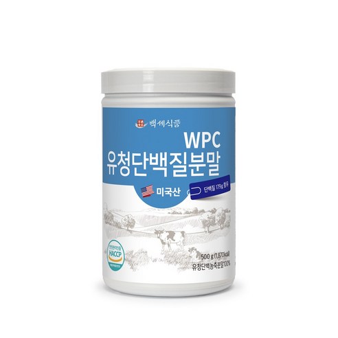 WPC 유청단백질 분말 500g 통 미국산100% HACCP 인증제품 5... 맛있게 먹은 솔직 후기 - 상품 이미지 1