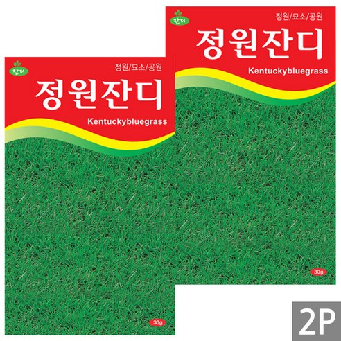 세인화분 정원잔디 소포장 - 잔디씨 씨 씨앗, 2개