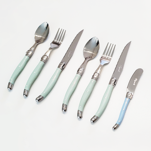 리옹 라귀올 커트러리 2인 세트 총 7P I IVORY 재입고 완료, 민트, 1세트, 7pcs
