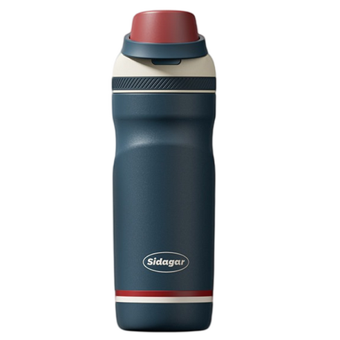 스타플러스 스포티 스트랩 핸들 팝업식 빨대 보온병, 1개, 580ml, 블루