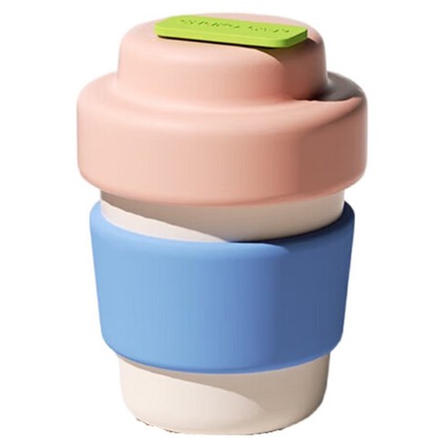 차코랩 휴대용 스트로우 대용량 보온보냉 텀블러, 핑크, 1개, 420ml