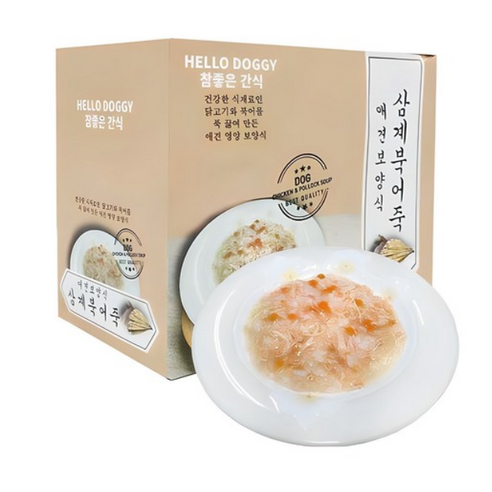 참좋은간식 삼계죽 강아지 간식 80g - 파우치