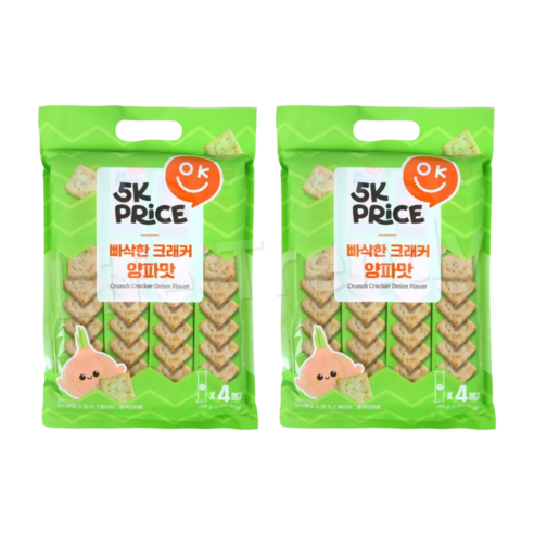 5K프라이스 빠삭한 크래커 양파맛, 200g, 2개