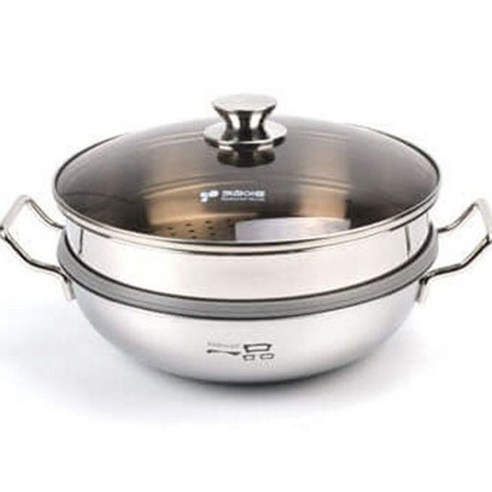 스텐 찜기 찜냄비 인덕션 찜통 찜솥 스텐냄비 2단28cmyou8+8HaR - 찜기/찜통 | 쿠팡
