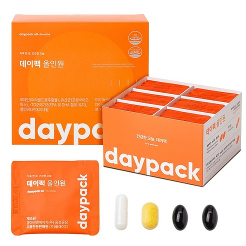데이팩 올인원 멀티팩 유산균+오메가+루테인+멀티비타민+미네랄 30회분, ... 맛있게 먹은 솔직 후기 썸네일