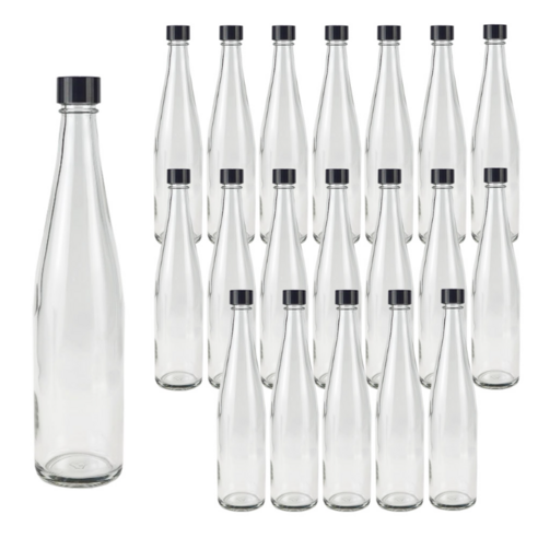 오일병 담금주병 술병 효소병 석류 500ml (20병) 1BOX 스템빙 숏캡, 석류500 블랙캡(..., 20개