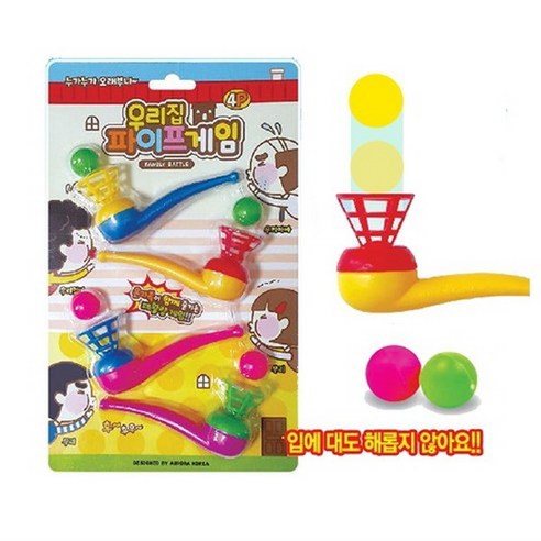 우리집 파이프 게임 공기반 소리반 게임 보드게임, 1개, 혼합색상