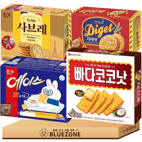 대용량 간식 D세트 다이제351g 사브레252g 빠다코코낫300g 에이스364g 몽실22g