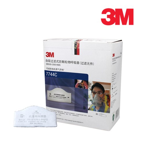 3M 7744C 방진필터 [10EA] / 7700시리즈 - 방독면/필터 | 쿠팡