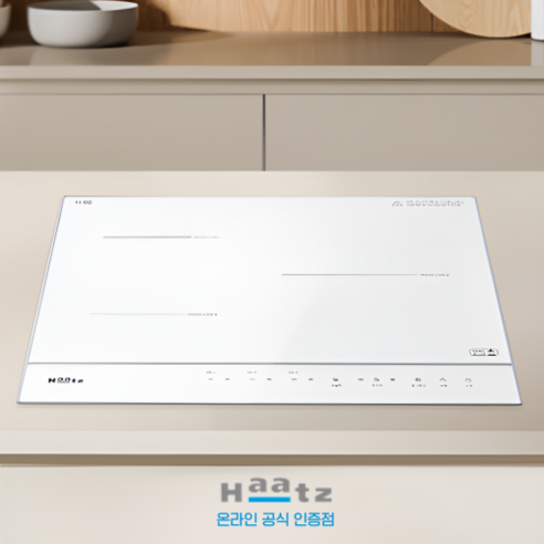 하츠 클레르 인덕션 전기레인지 3구 화이트 방문설치, 빌트인, EIC-30HWR252