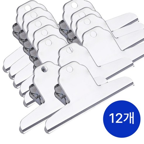 15cm 대형 단단한 서류집게 3개입 문서 스텐 사무용 클립 제본 집게, 12P 1개, 특대