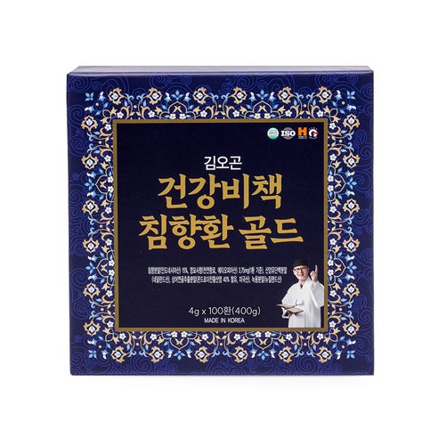 [공식] 김오곤 건강비책 침향환 골드, 4g, 100개