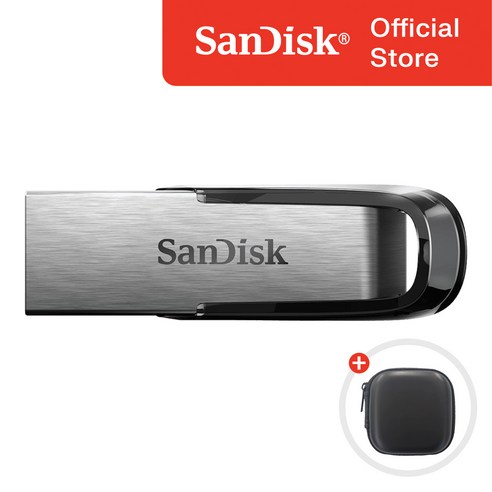 샌디스크 울트라 플레어 CZ73 USB 3.0 메모리 + 보관 케이스 패키지, 32GB